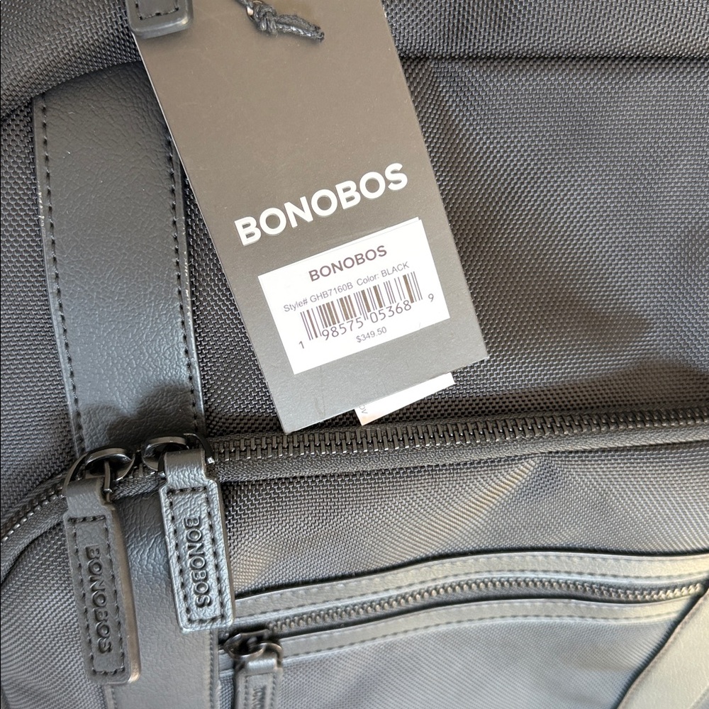 Bonobos Rubberized Computer Backpack Bag in Black - Picture 2 of 6